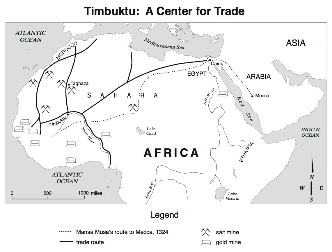 ancient mali gold trade routes - ancient mali trade routes vs